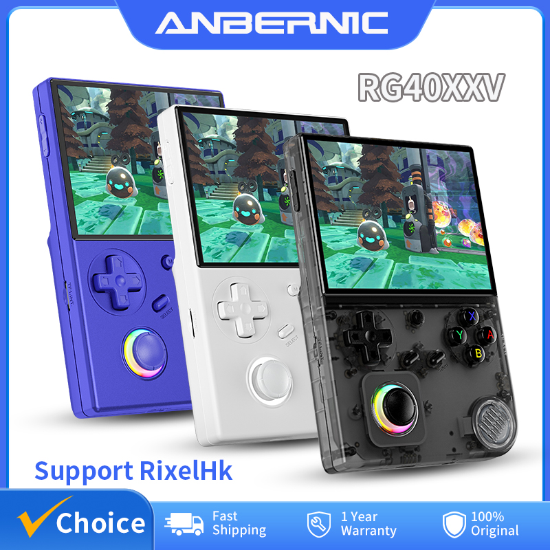 Retro Gaming Console Lego - Anbernic rg40xxv console de jogos portátil