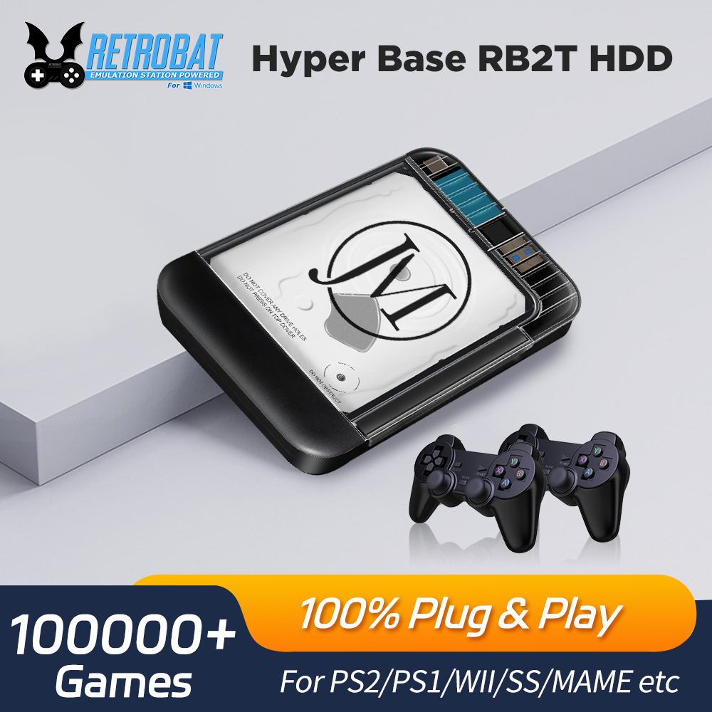 Retro Gaming Projector - HDD de jogo externo portátil Retrobat