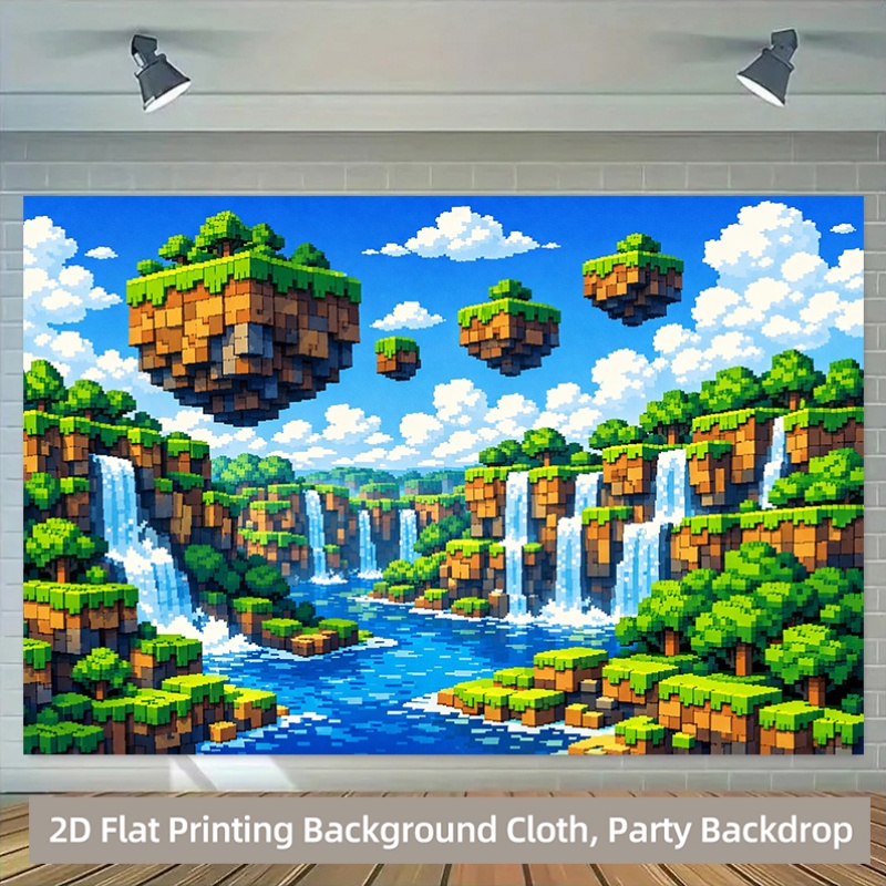 Retro Gaming Banner - Banner de Fundo 2D Plano com