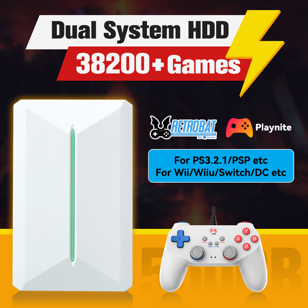 Retro Gaming Projector - Retrobat & playnite sistema hdd console