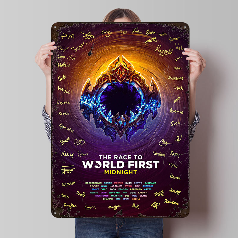 World Of Retro Gaming - Placa de Metal Vintage Personalizada 'Race