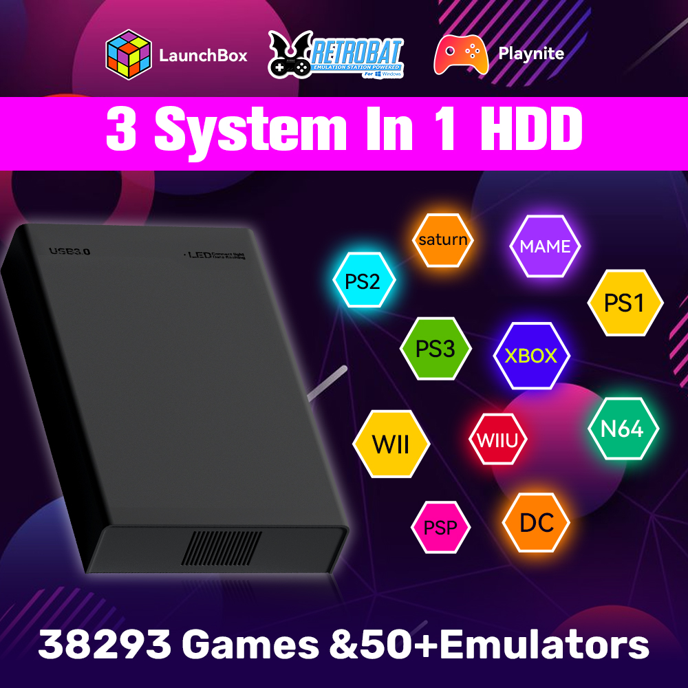 Retro Gaming Xbox - 500g retro gaming hdd console de