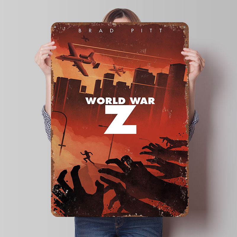 World Of Retro Gaming - Placa de Metal Vintage Personalizada World
