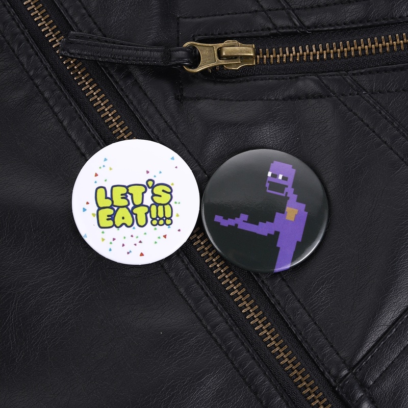 Retro Gaming Quotes - Broche de Personagem Roxo Antagonista de