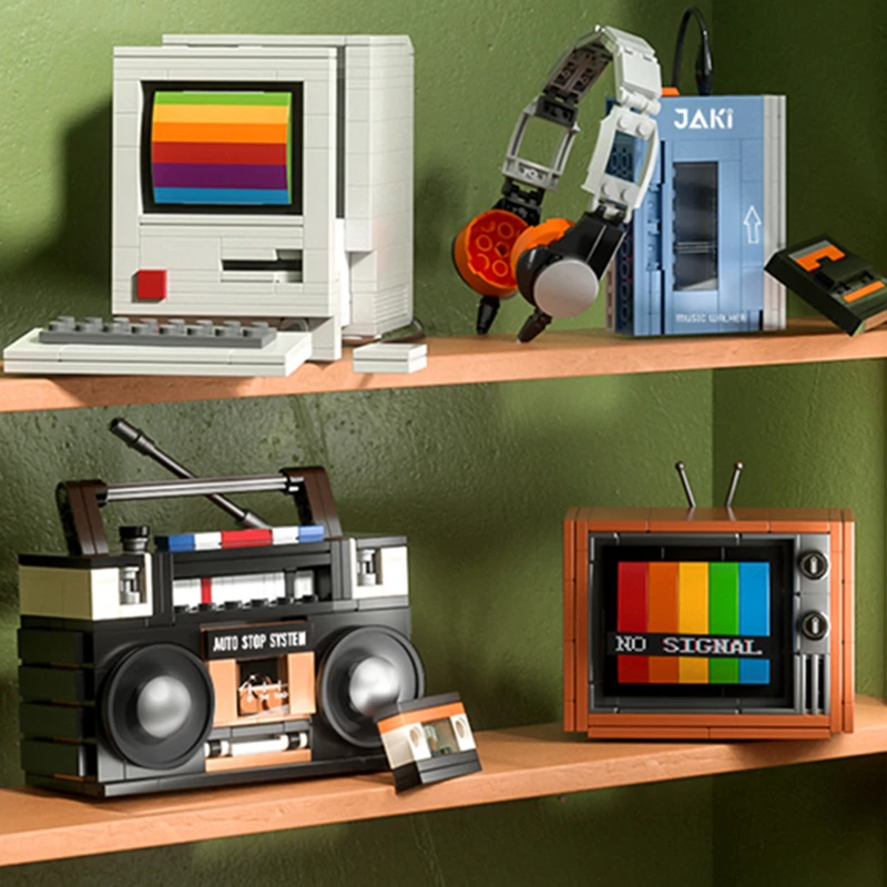 Retro Gaming Console Lego - Diy retro aparelhos elétricos móveis tv