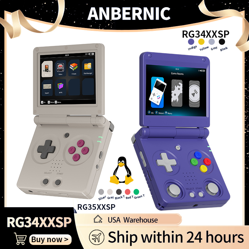 Anbernic RG34XXSP RG35XXSP Fli - Retro Gaming Console Lego avaliação e preço