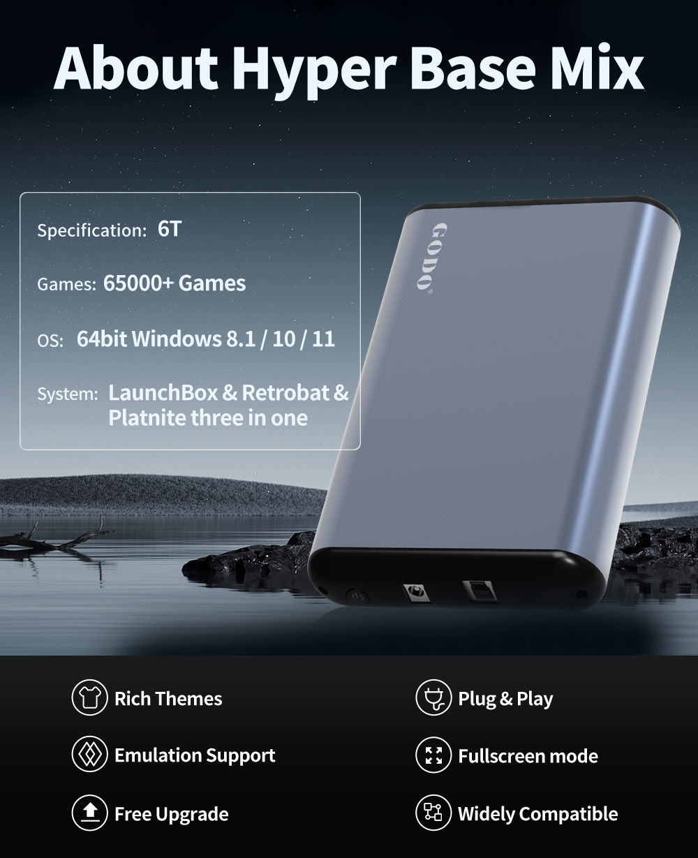 JMachen 6TB Sistema HDD para j - Retro Gaming Xbox avaliação e preço