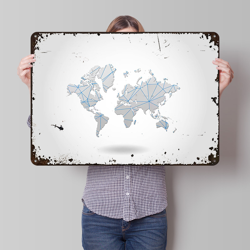 Mapa Mundial em Lata: Pôster P - World Of Retro Gaming avaliação e preço