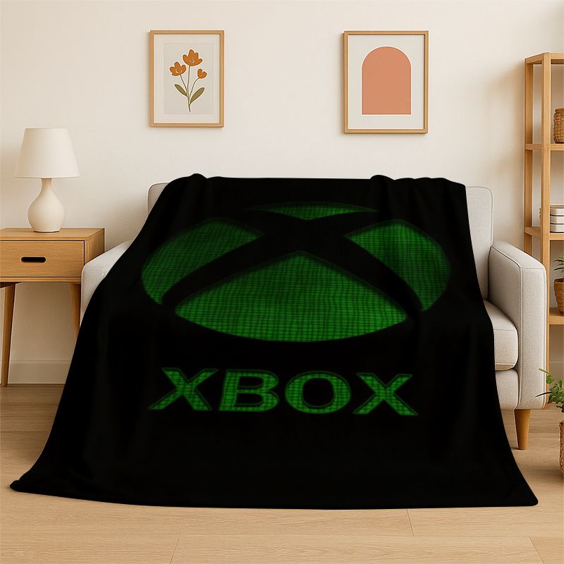 Cobertor de Flanela com Logo d - Retro Gaming Xbox avaliação e preço