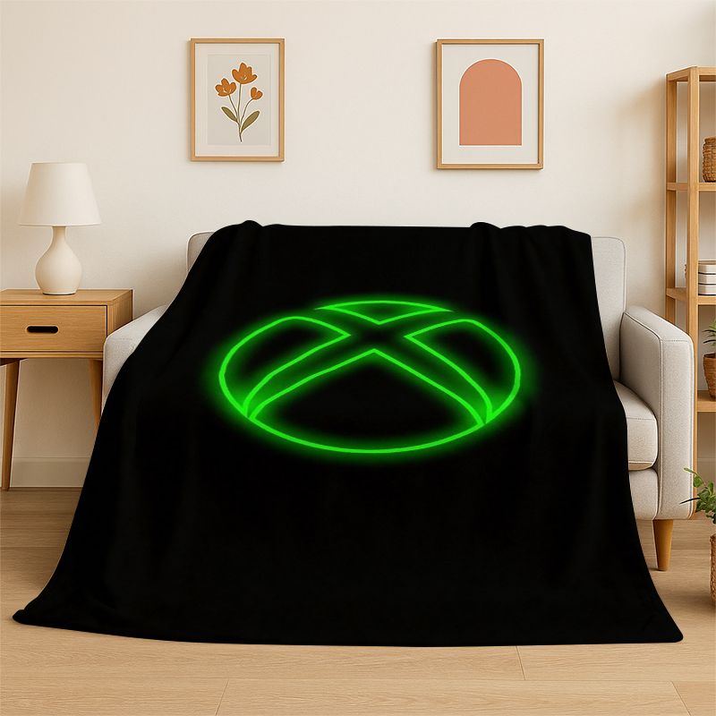 Cobertor de Flanela com Logo d - Retro Gaming Xbox avaliação e preço