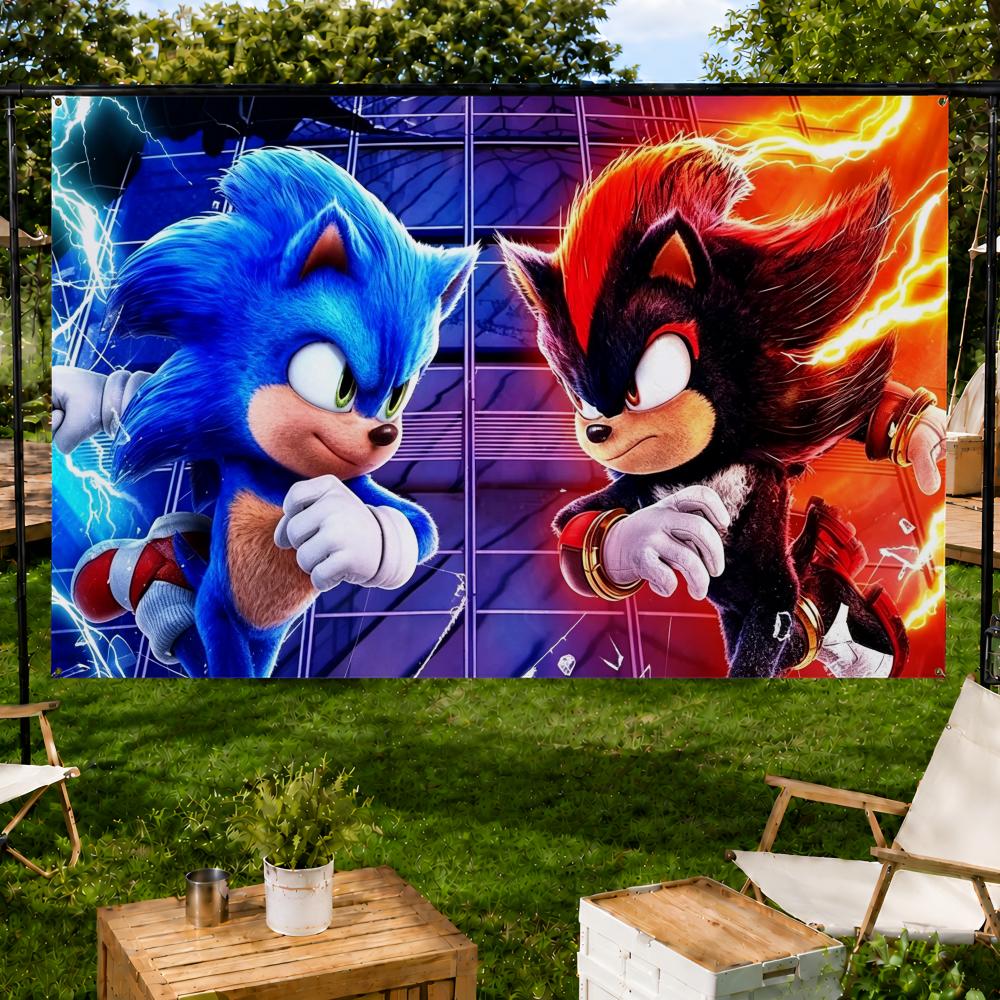 Bandeiras do Sonic the Hedgeho - Retro Gaming Banner avaliação e preço