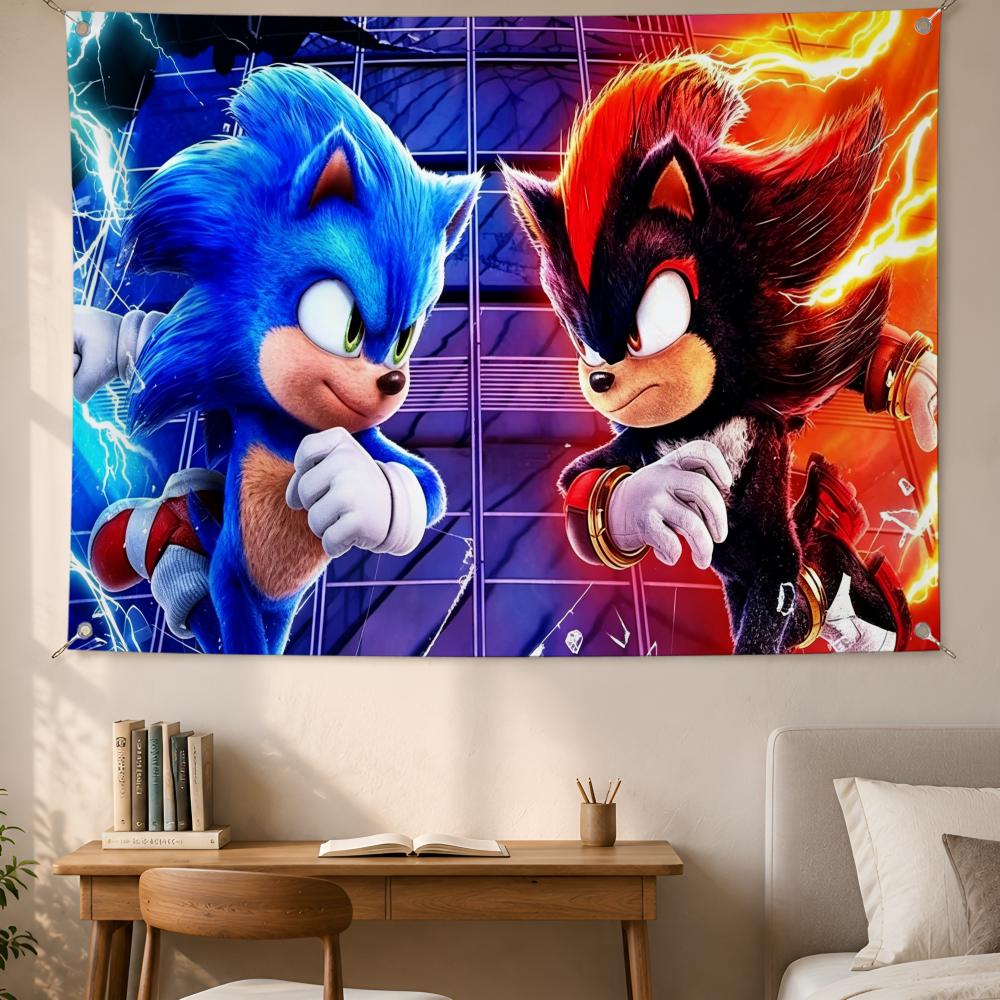 Bandeiras do Sonic the Hedgeho - Retro Gaming Banner avaliação e preço