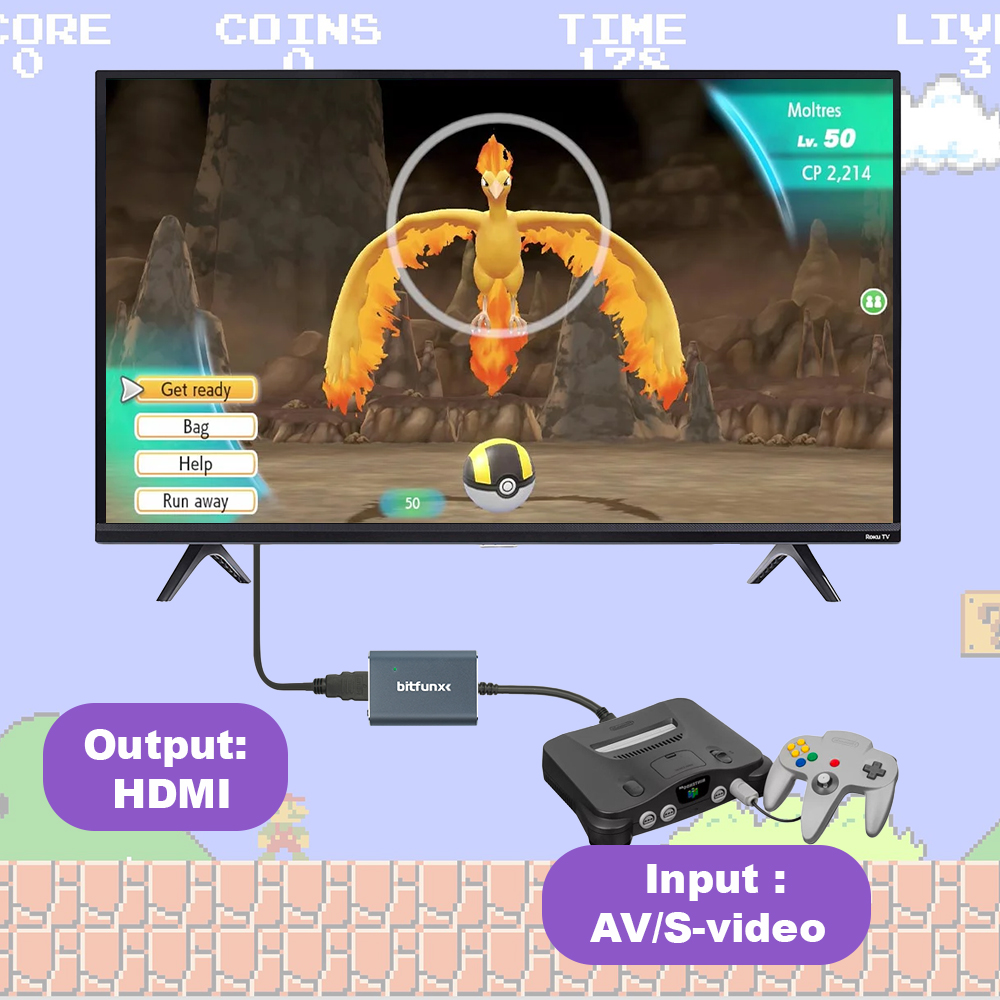 Adaptador Bitfunx 720P Svideo  - Retro Gaming Zone avaliação e preço
