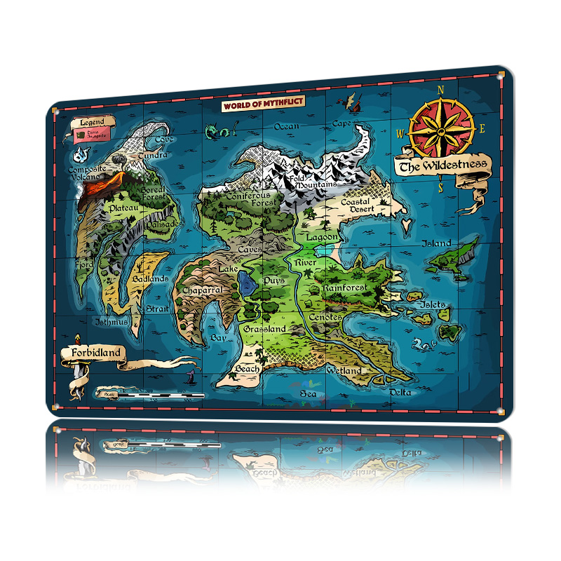 Mapa de fantasia do mundo do m - World Of Retro Gaming avaliação e preço