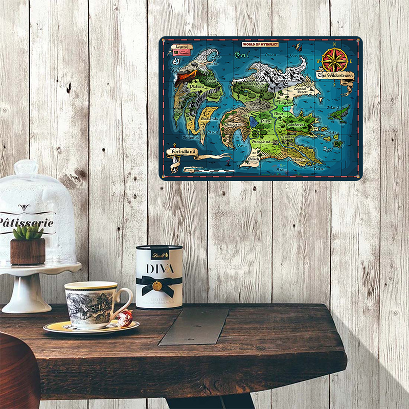 Mapa de fantasia do mundo do m - World Of Retro Gaming avaliação e preço