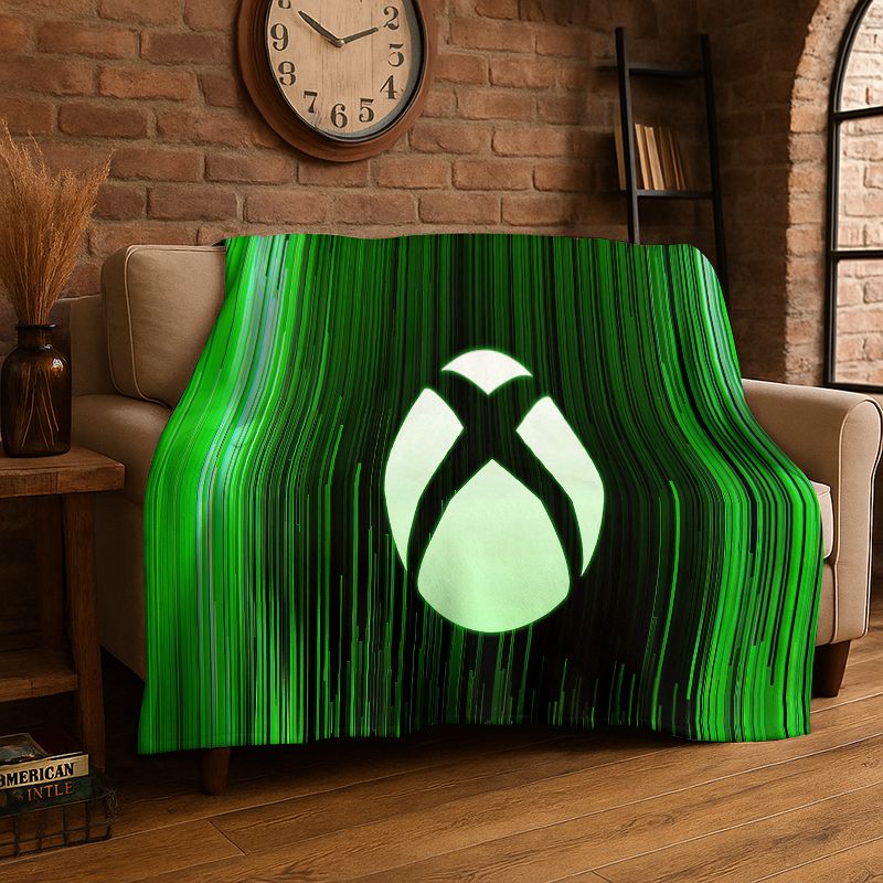 Cobertor de Flanela com Logo d - Retro Gaming Xbox avaliação e preço