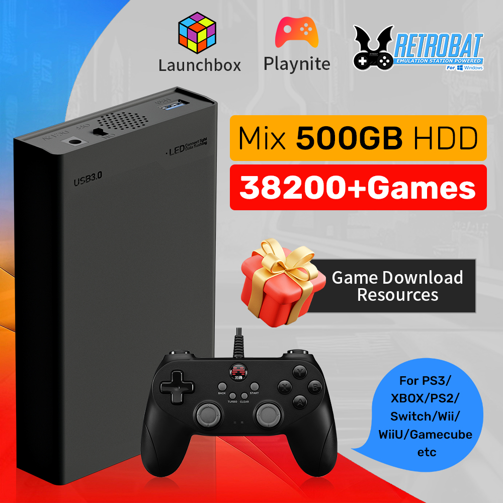 500GB Gaming HDD Retrobat & La - Retro Gaming Xbox avaliação e preço