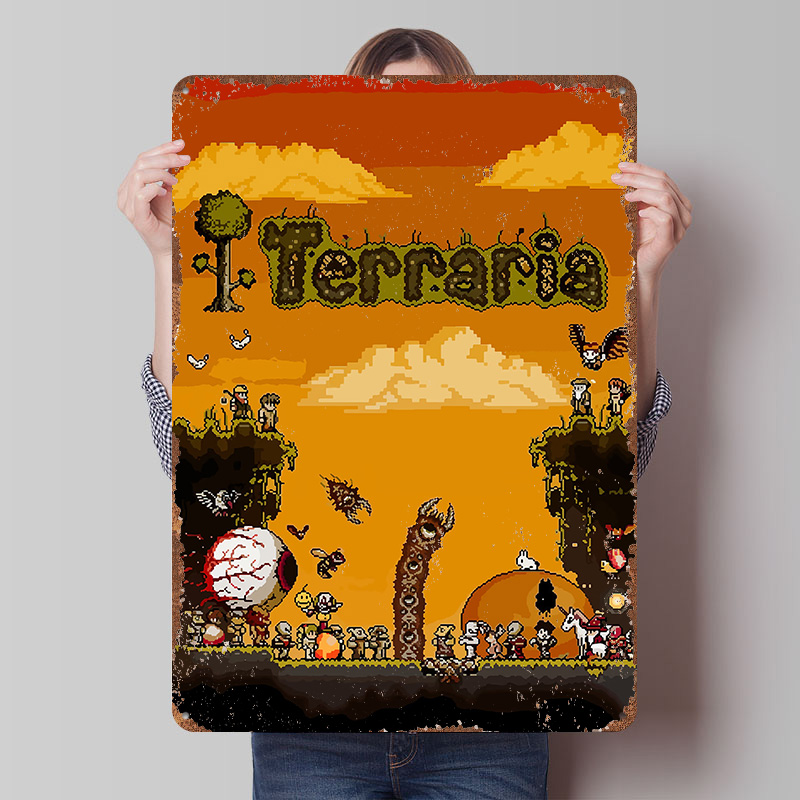 Pôster Impresso do Jogo Terrar - Retro Gaming At avaliação e preço