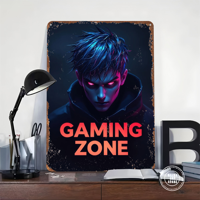 Placa de Metal Personalizada c - Retro Gaming Zone avaliação e preço