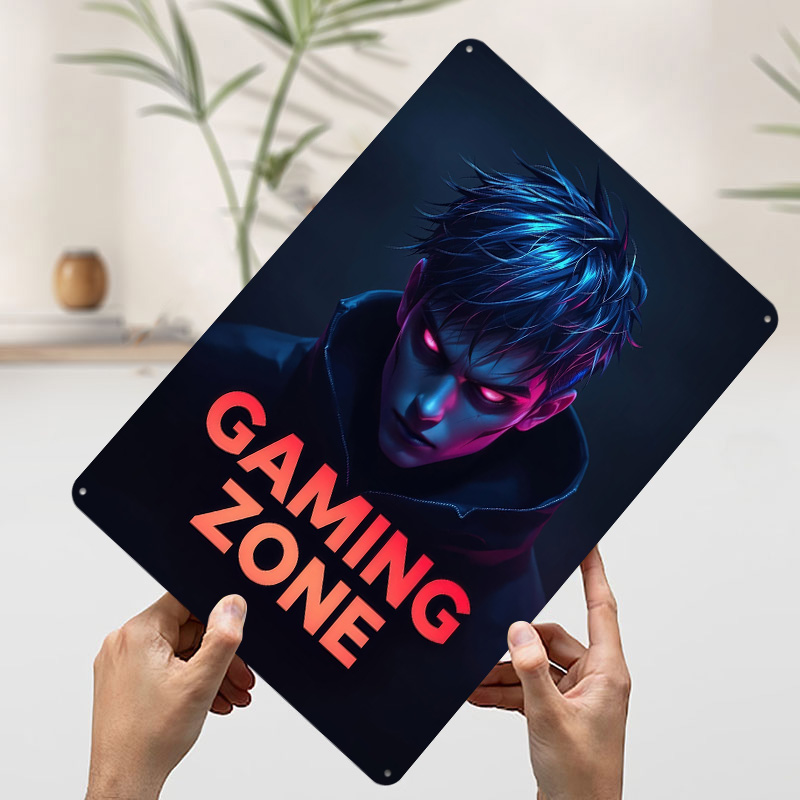 Placa de Metal Personalizada c - Retro Gaming Zone avaliação e preço