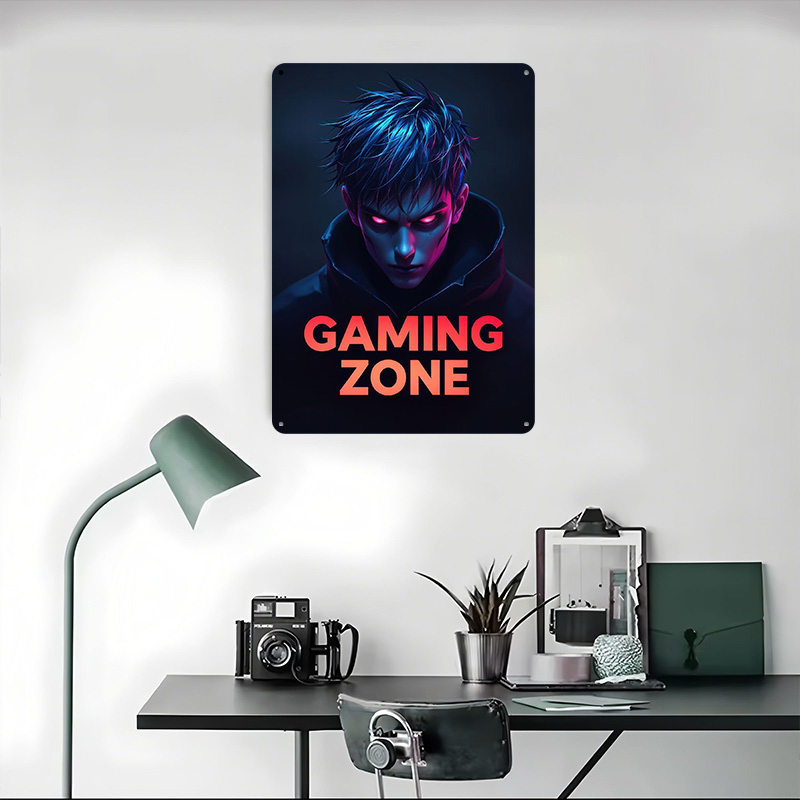 Placa de Metal Personalizada c - Retro Gaming Zone avaliação e preço