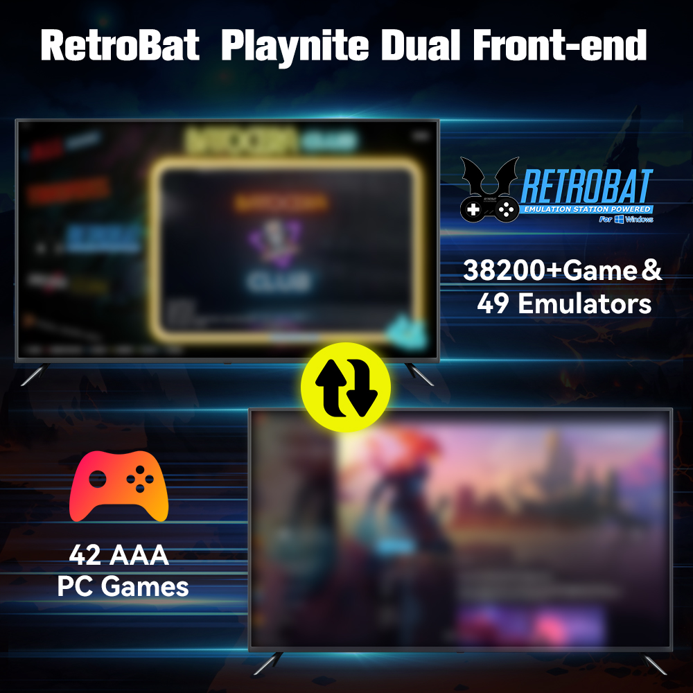 Retrobat & playnite sistema hd - Retro Gaming Projector avaliação e preço