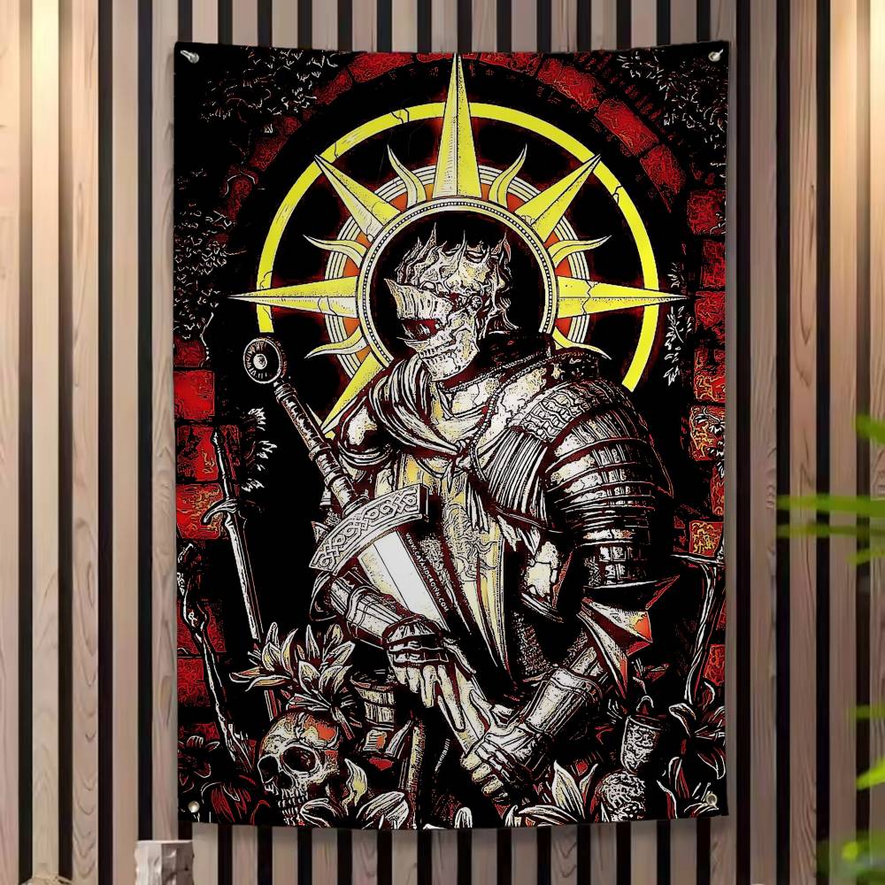 1pc DARK SOULS GAME Retro Band - Retro Gaming Banner avaliação e preço