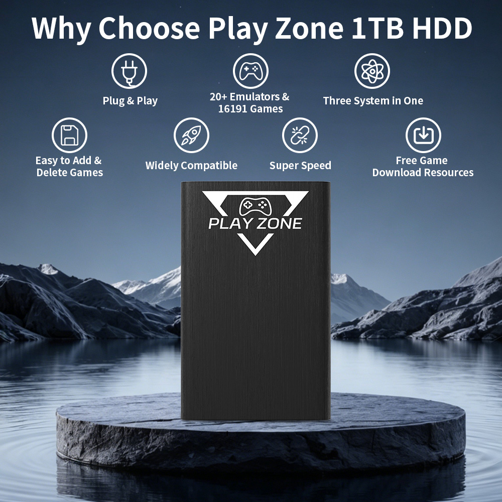 Play Zone 1TB HDD Portátil par - Retro Gaming Xbox avaliação e preço