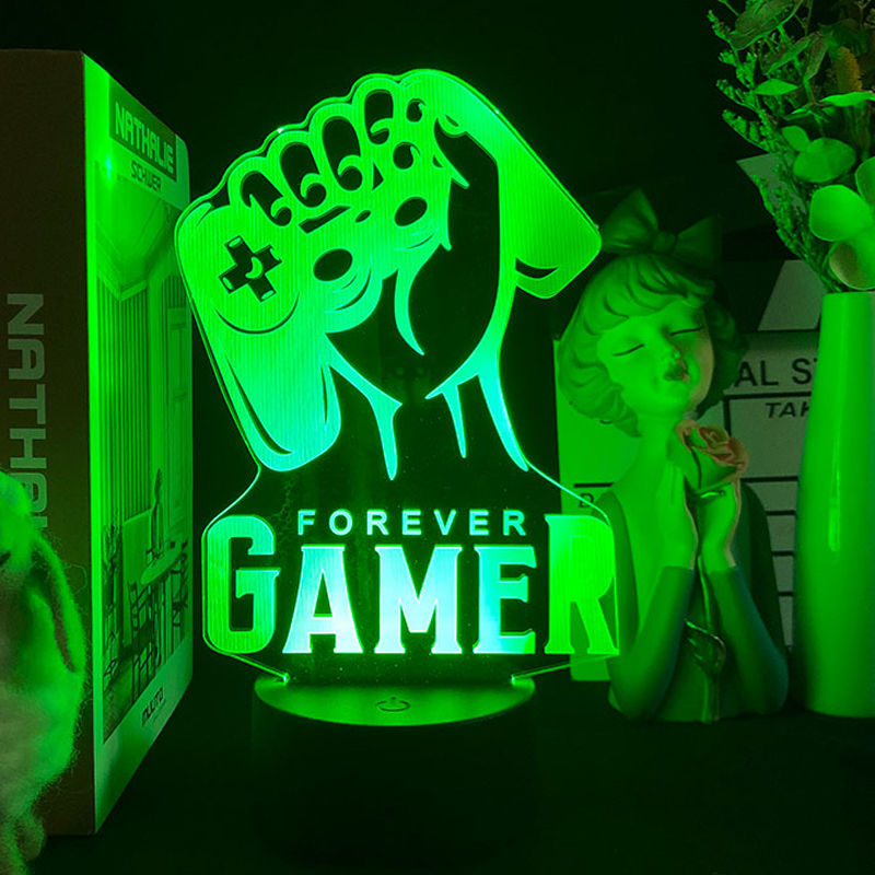 LED RGB Gamer Night Light, Ilu - Retro Gaming Projector avaliação e preço
