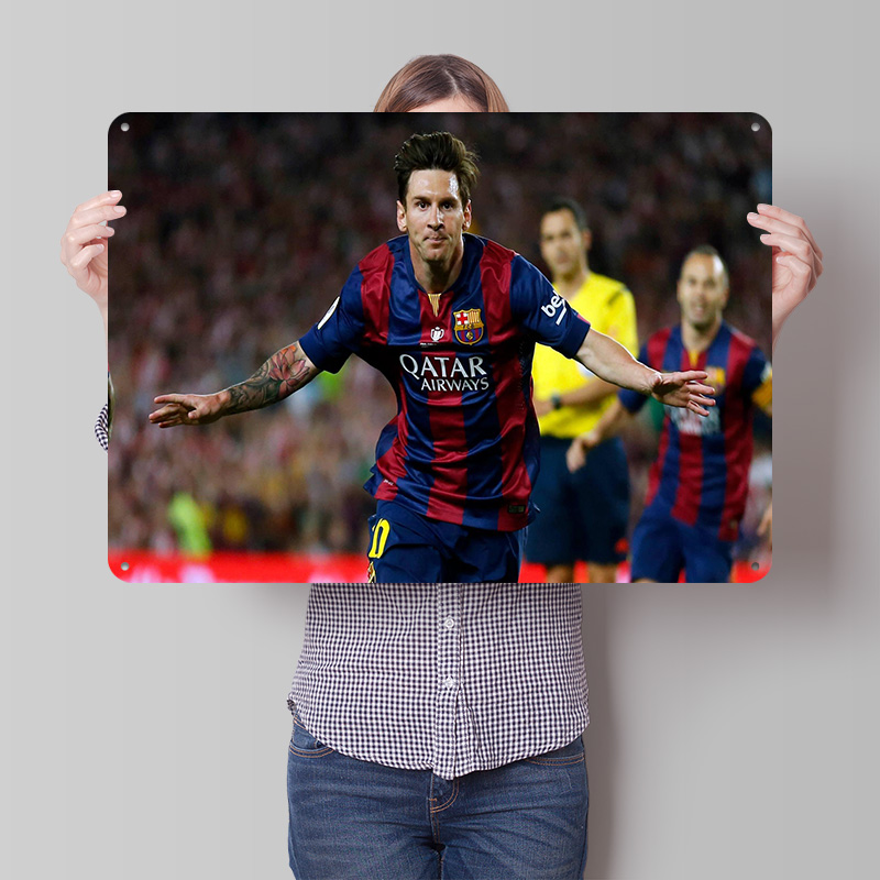 Pôster de Futebol Lionel Messi - Retro Gaming At avaliação e preço
