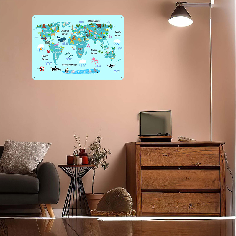Pôster de Mapa Mundial para Cr - World Of Retro Gaming avaliação e preço
