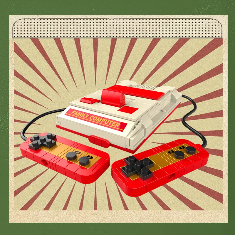 Diy retro aparelhos elétricos  - Retro Gaming Console Lego avaliação e preço